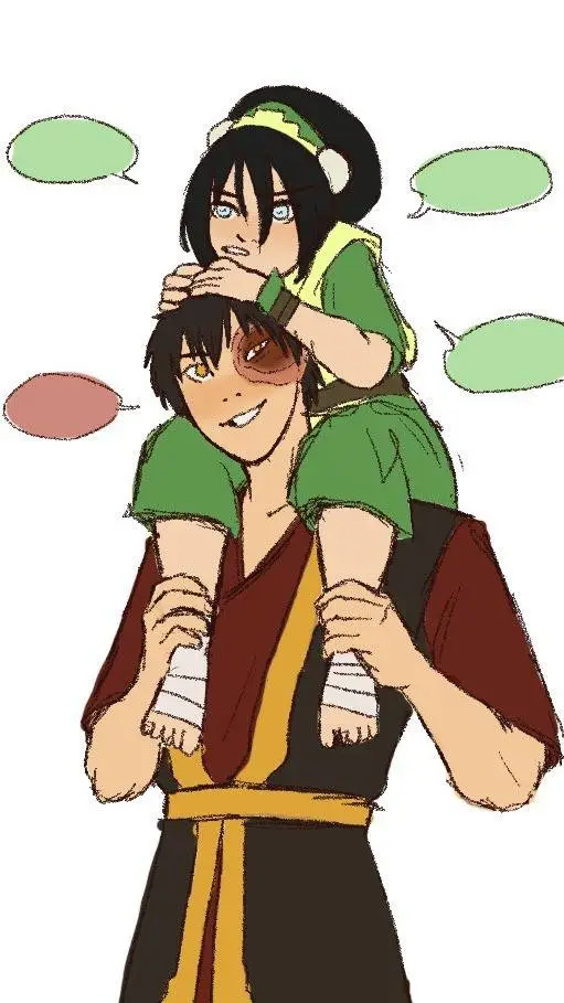 ai character: Toph x Zuko background