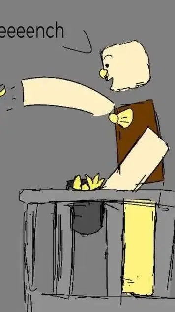 ai character: Banana peel background