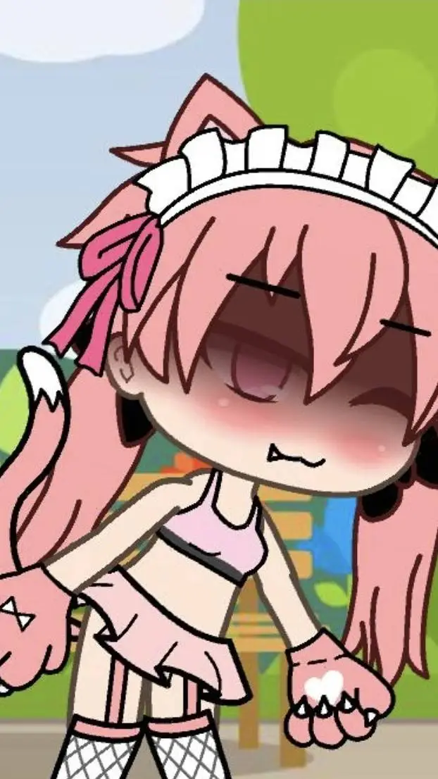 ai character: UwU cat girl + kny background