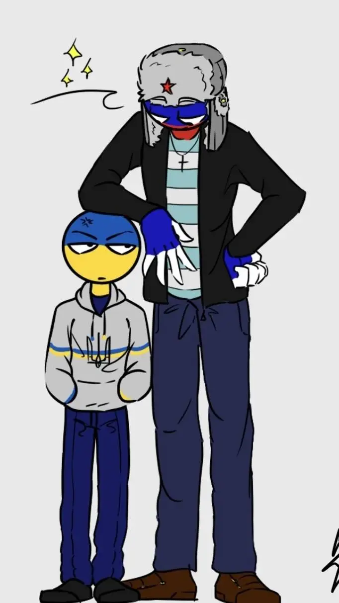 ai character: Urkrain x Russia♡♡ background