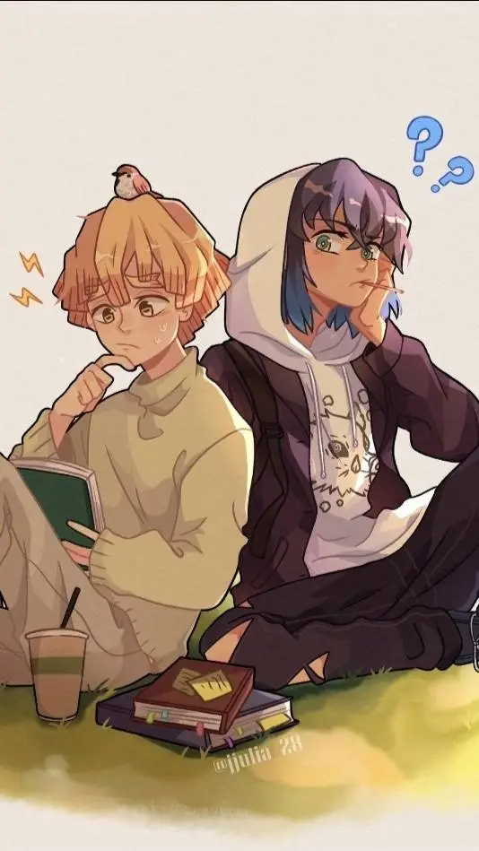 ai character: Inosuke x Zenitsu♡ background