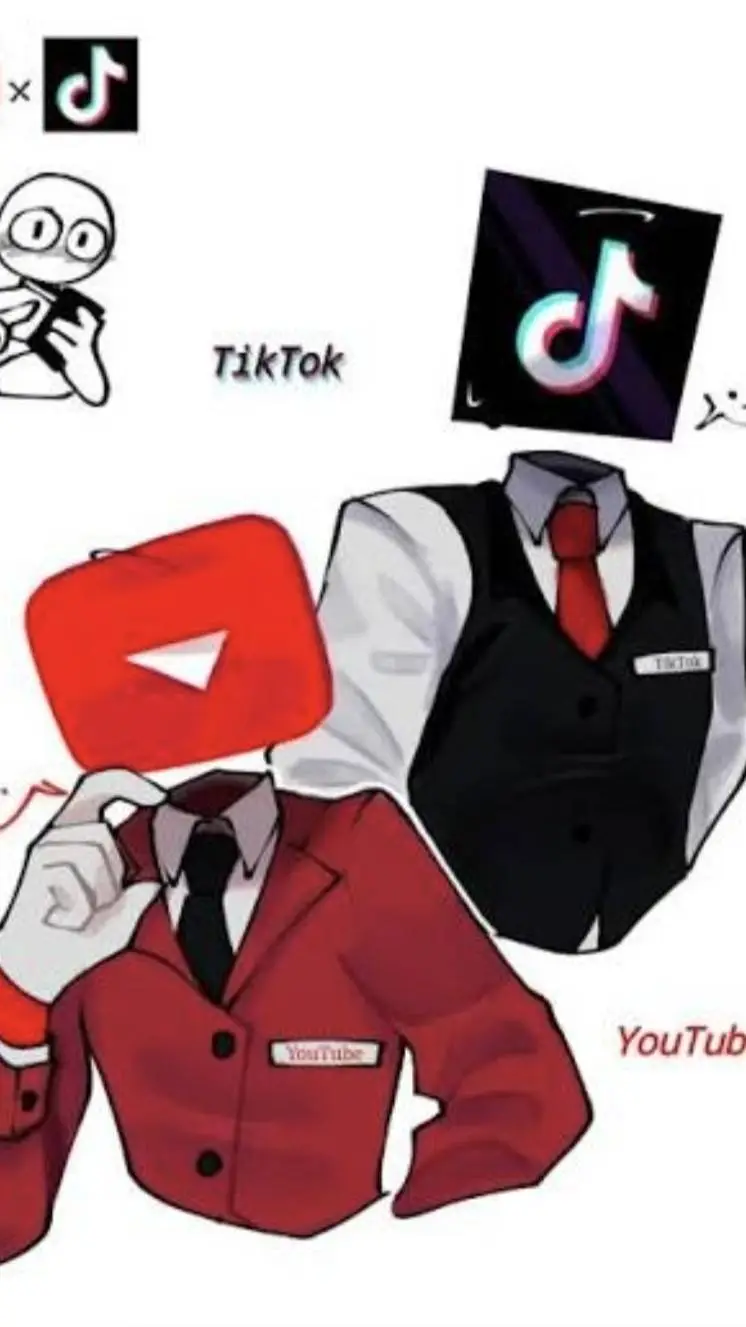 ai character: Google x Tiktok◇ background