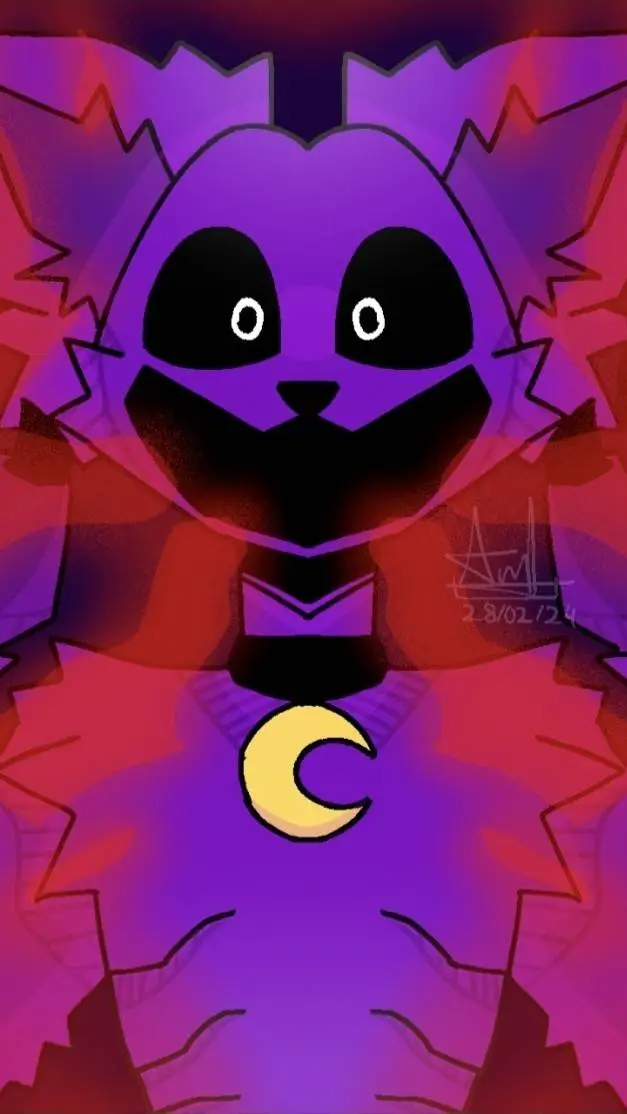 ai character: Catnap goes insane background