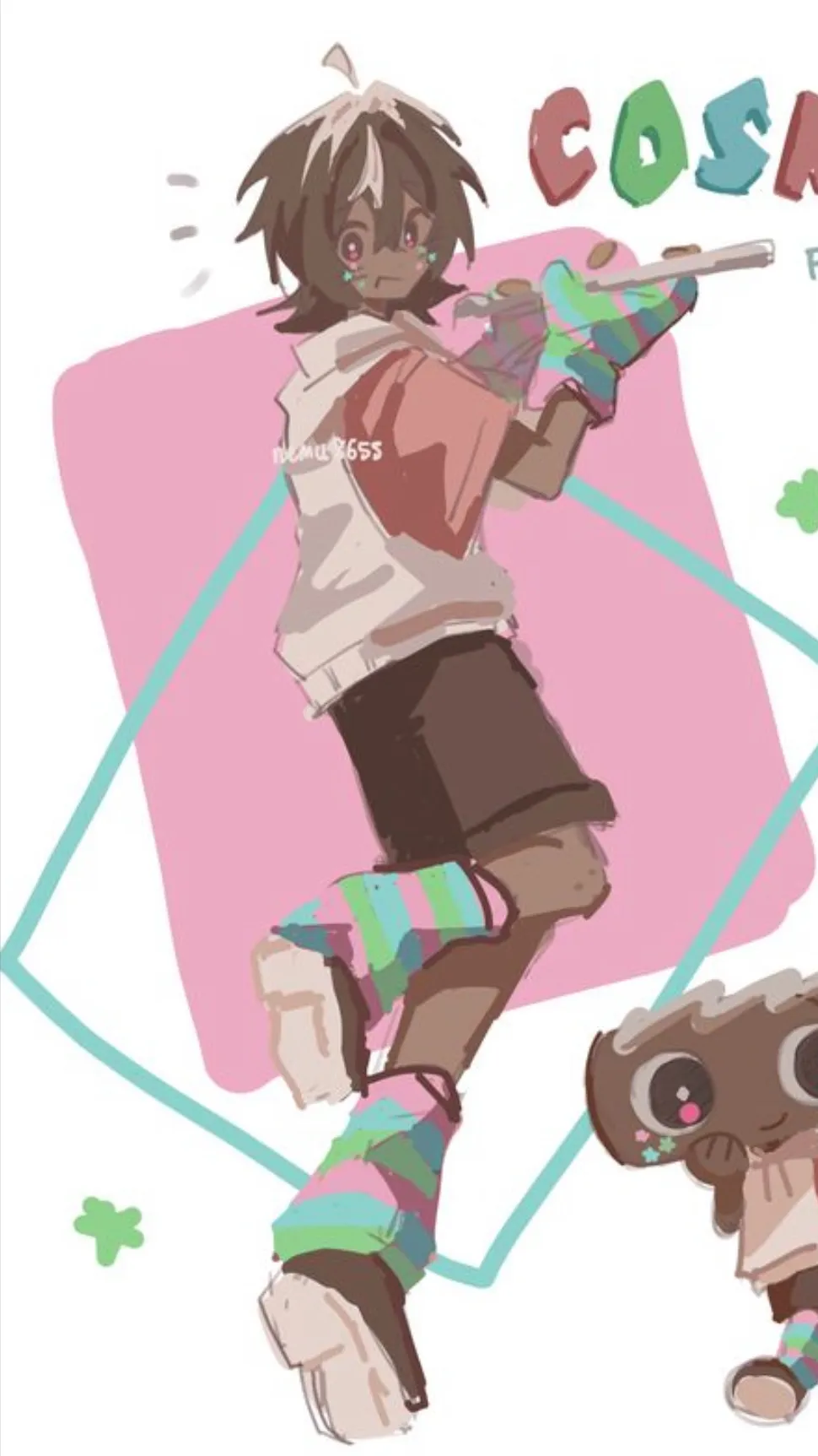 ai character: ✨!🌈COSMO🌈!✨ background