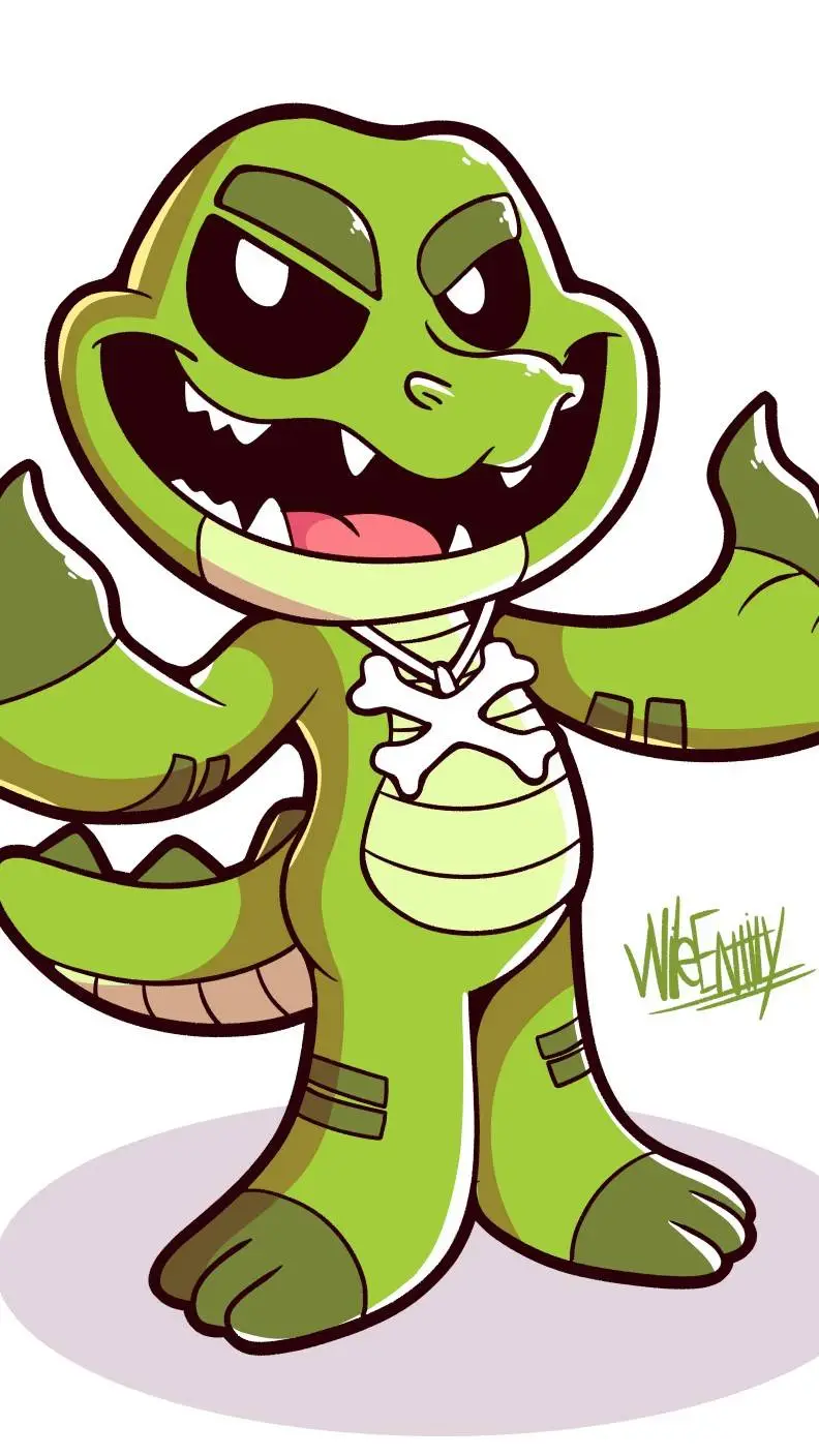 ai character: Allister Gator  background