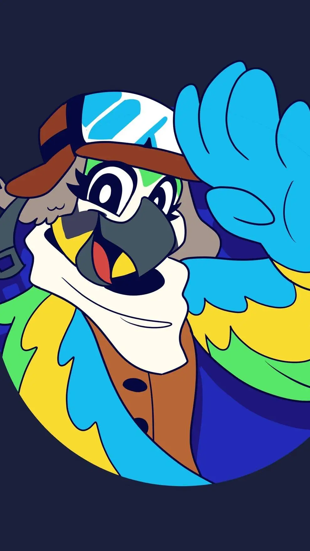 ai character: Mollie Macaw background