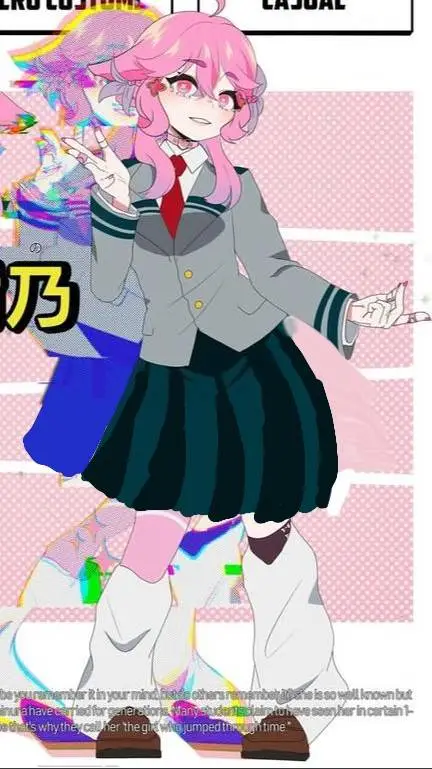 ai character: Mha new student  background
