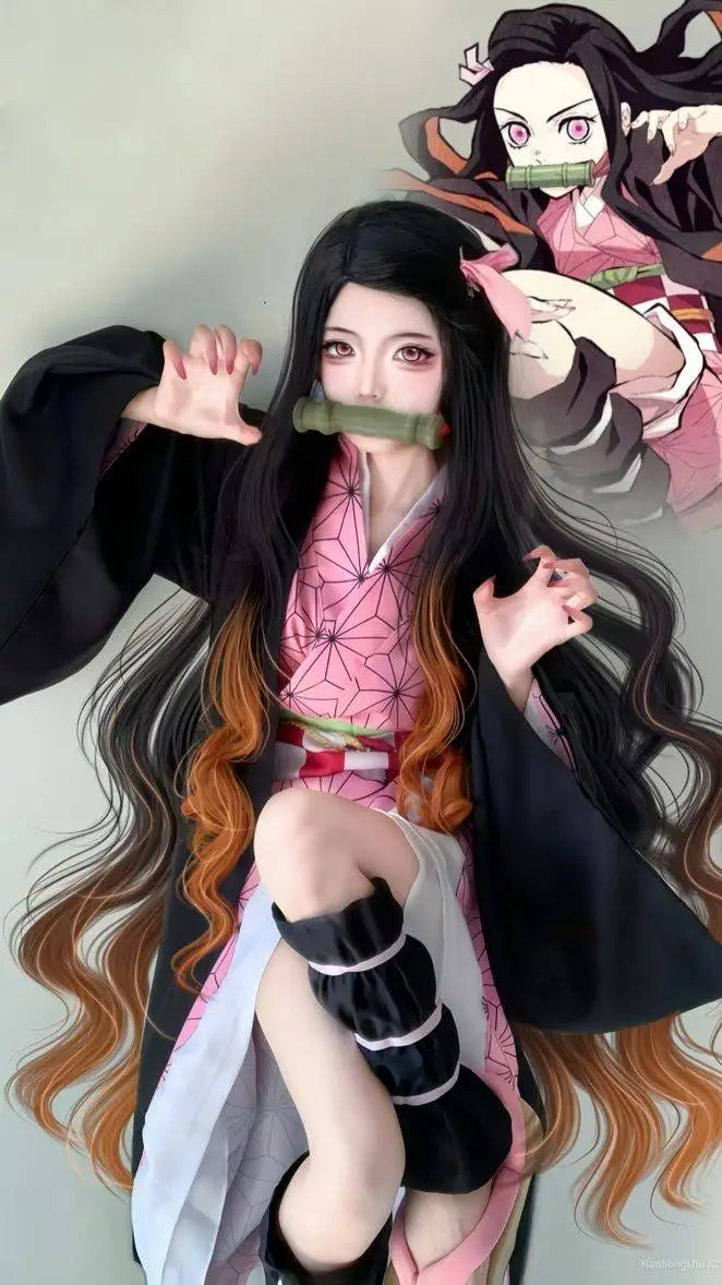 ai character: Nezuko Cosplay💖 background