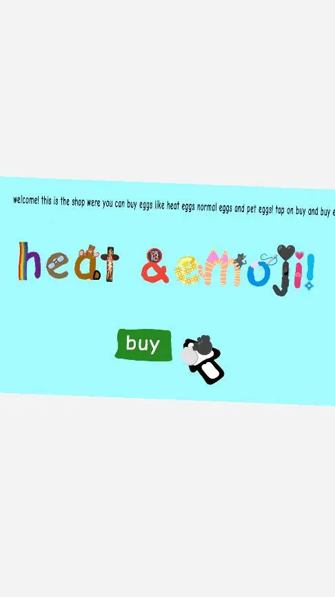 ai character: heat emoji shop!  background
