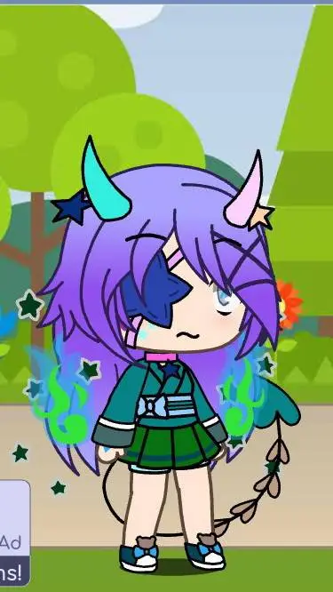 ai character: gacha kidcore background