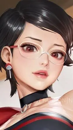 ai character: Сарада  background