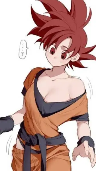ai character: Goku mujer background