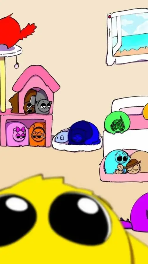 ai character: sprunky cats background