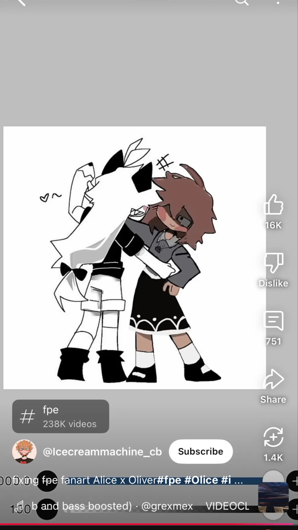 ai character: Oliver x Alice  background