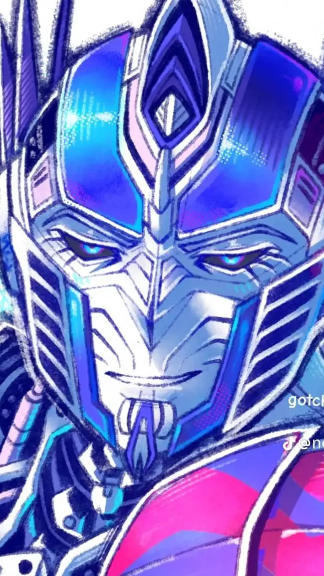ai character: Optimus Prime~❤️ background