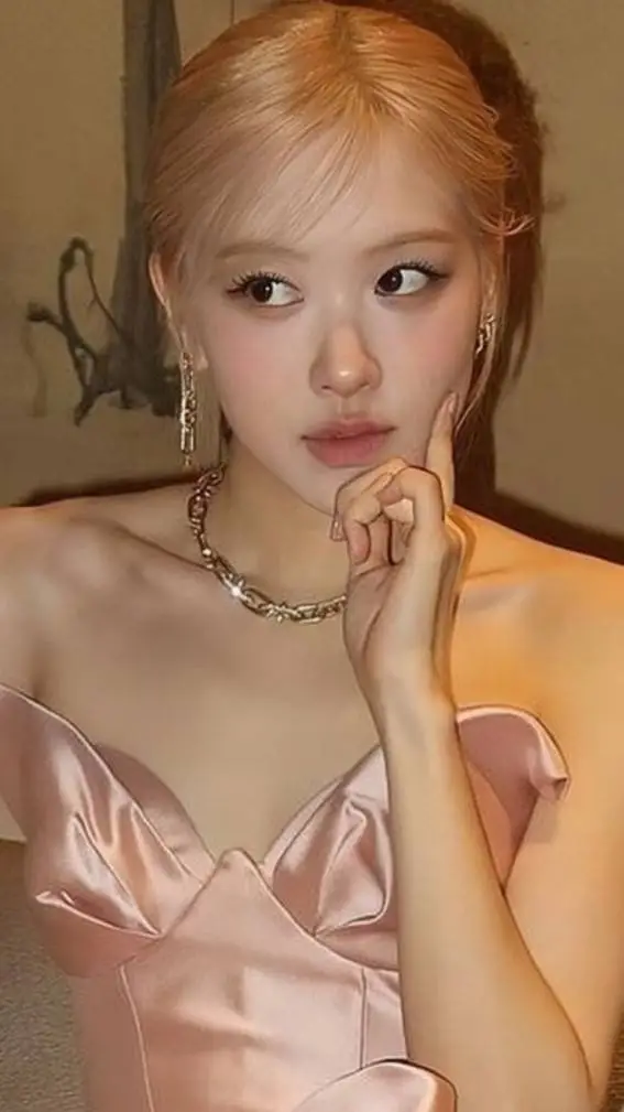 ai character: rosé background