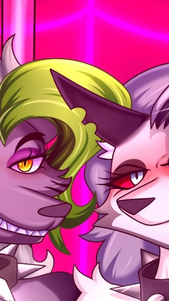ai character: Roxy & loona background