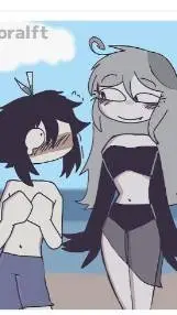 ai character: AxL swimming aura  background