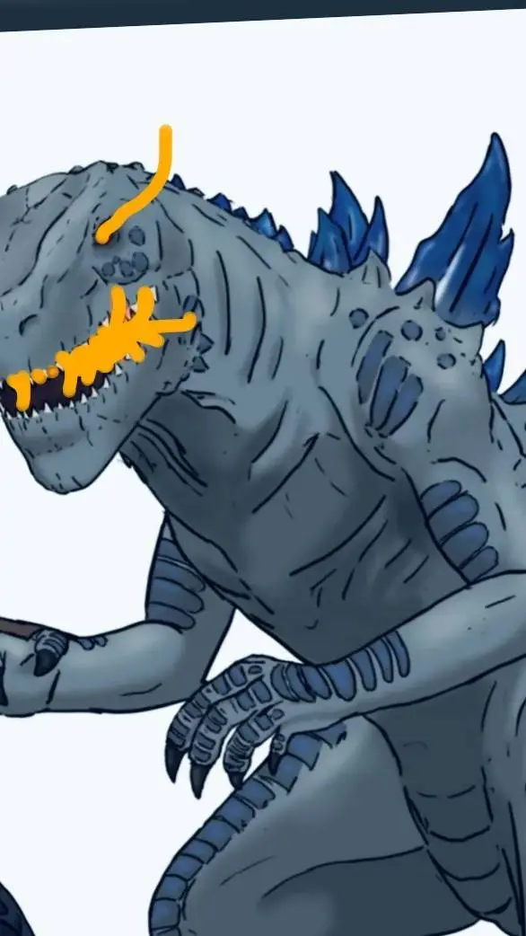 ai character: Godzilla 1998/2004 background