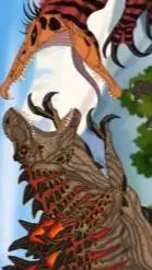 ai character: T zilla Rex  background