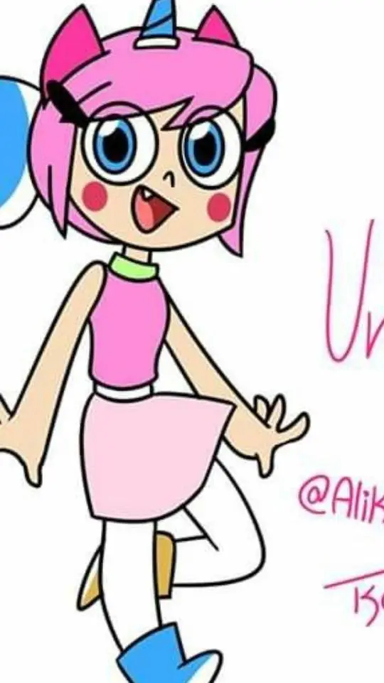 ai character: Unikitty (human) background