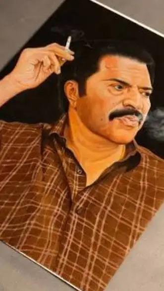 ai character: Mammootty  background