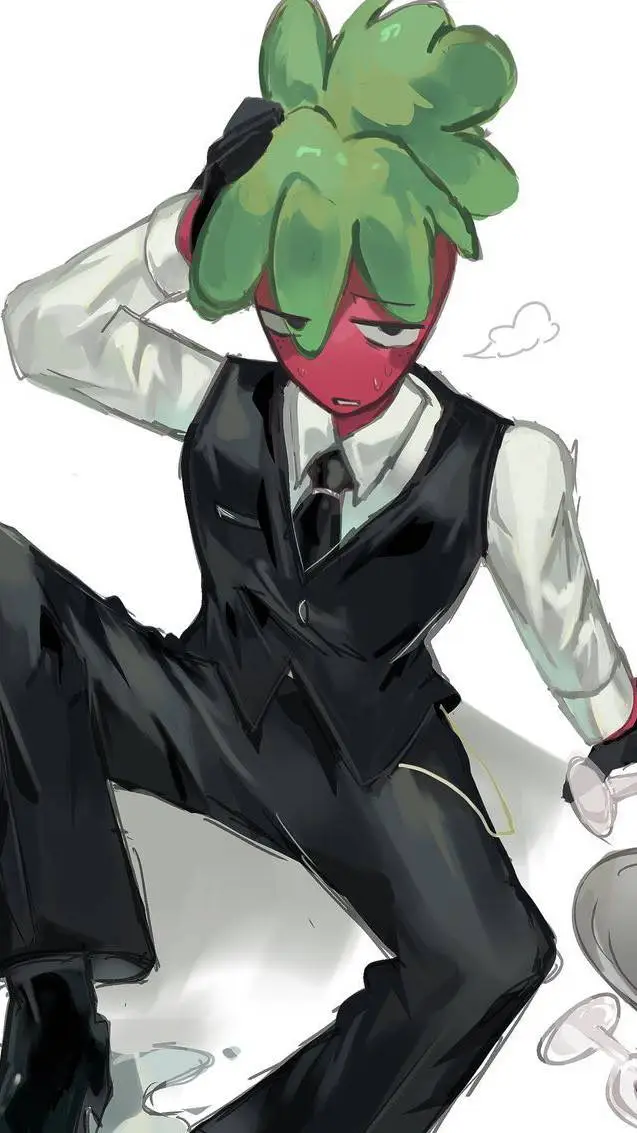 ai character: pregnant sprout  background