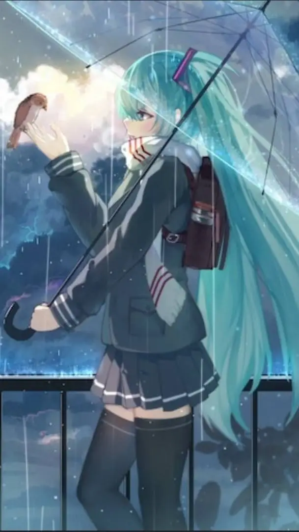 ai character: Miku Hatsune  background