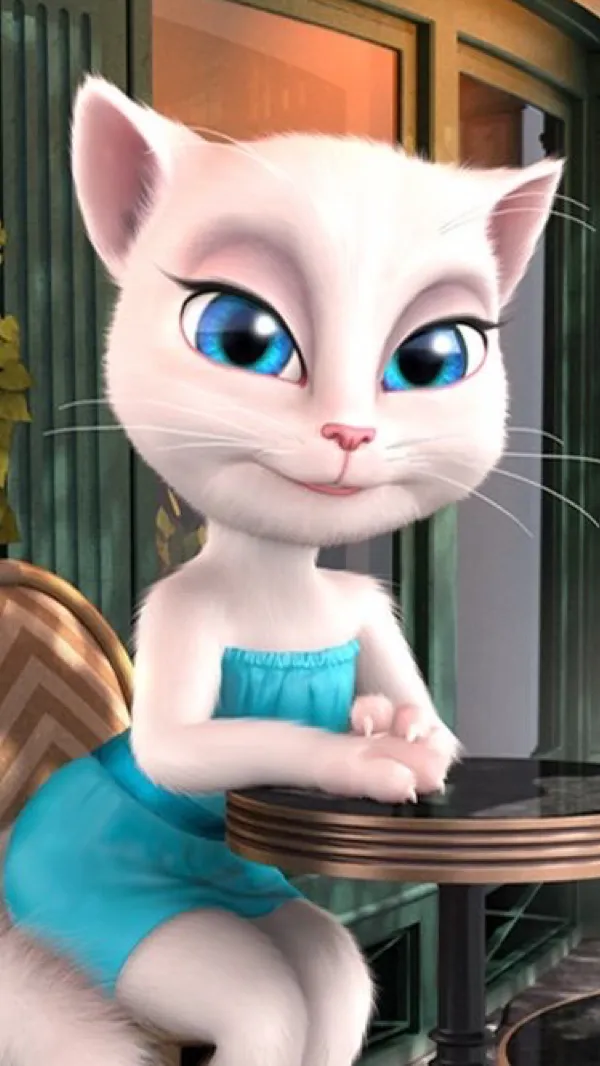ai character: talking angela background