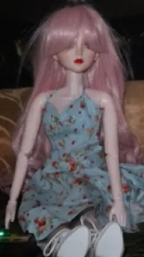 ai character: haunted doll background