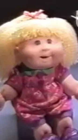 ai character: cabbage patch doll background