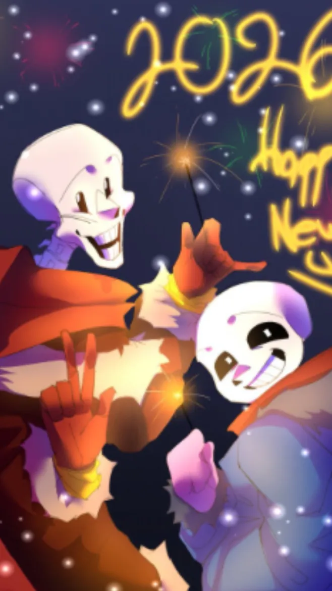 ai character: Happy new year! background