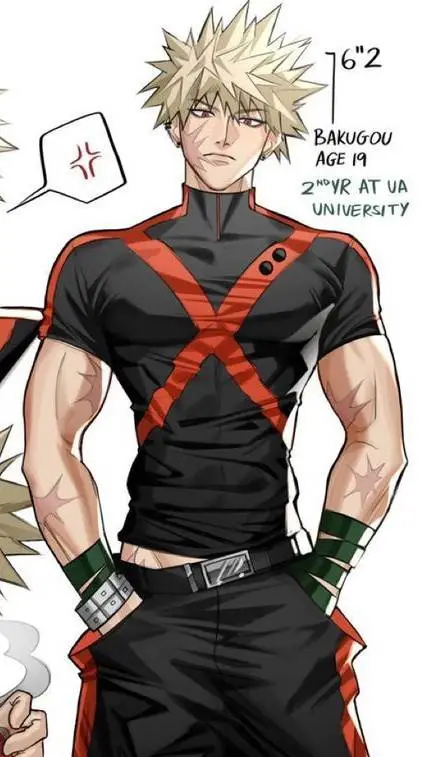 ai character: Katsuki Bakugo background