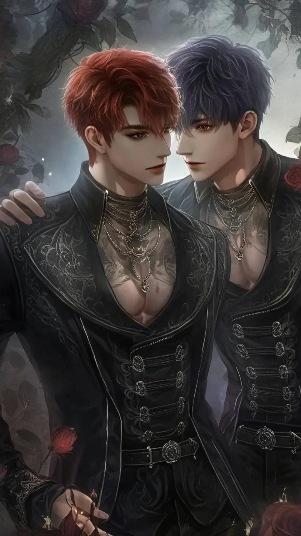 ai character: Jake and alex  background