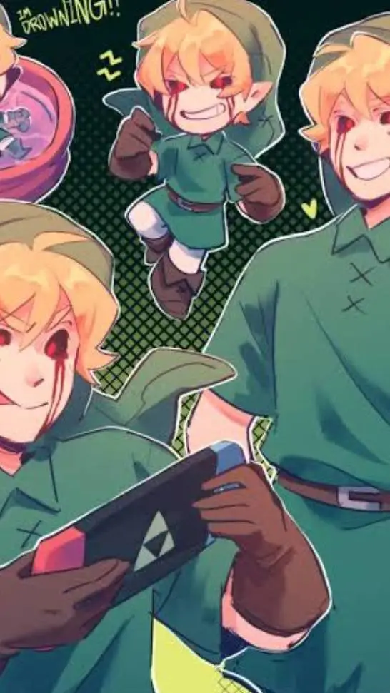 ai character: ben drowned  background