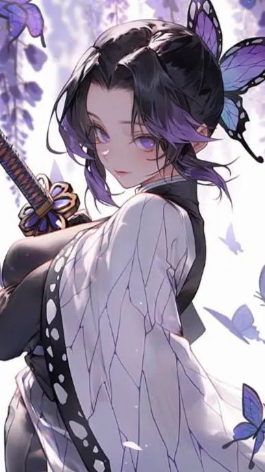 ai character: 🦋Shinobu Kocho🦋 background