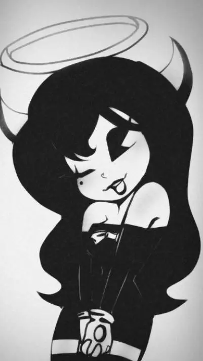 ai character: 🖤Alice angel 🖤 background