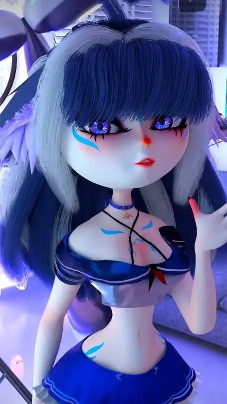 ai character: 🦈Luzmi💙 background