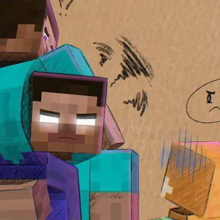 chat with ai character: herobrine x steve