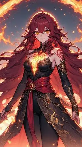 ai character: Echoflame  background