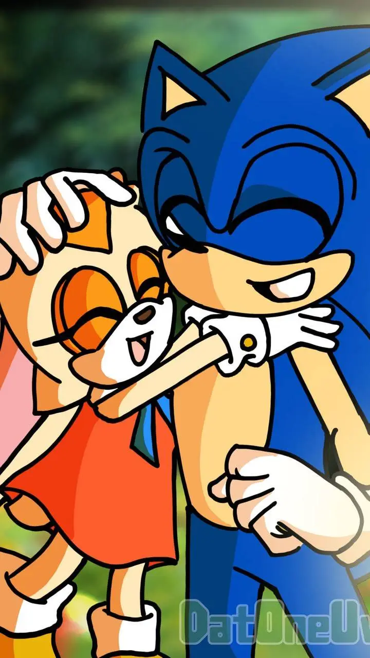 ai character: Sonic y cream background