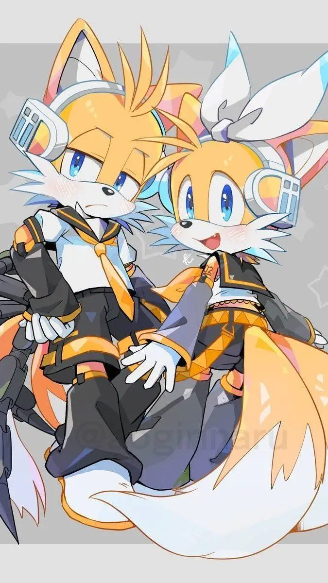 ai character: Nine y Tails  background