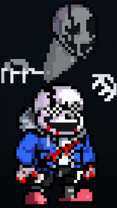 ai character: Last breath sans2 background