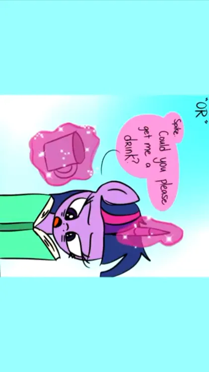 ai character: Twilight sparkle background