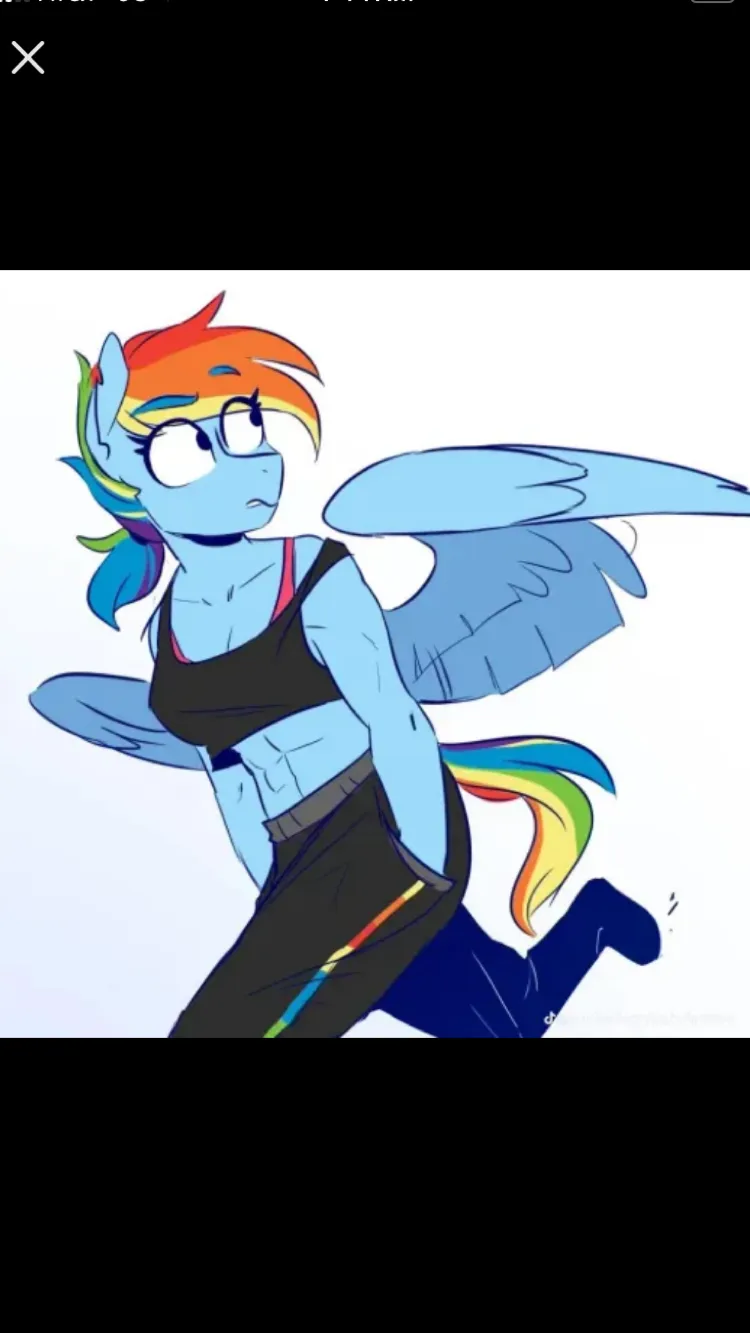ai character: Rainbow dash background
