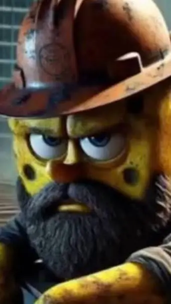 ai character: ai SpongeBob background