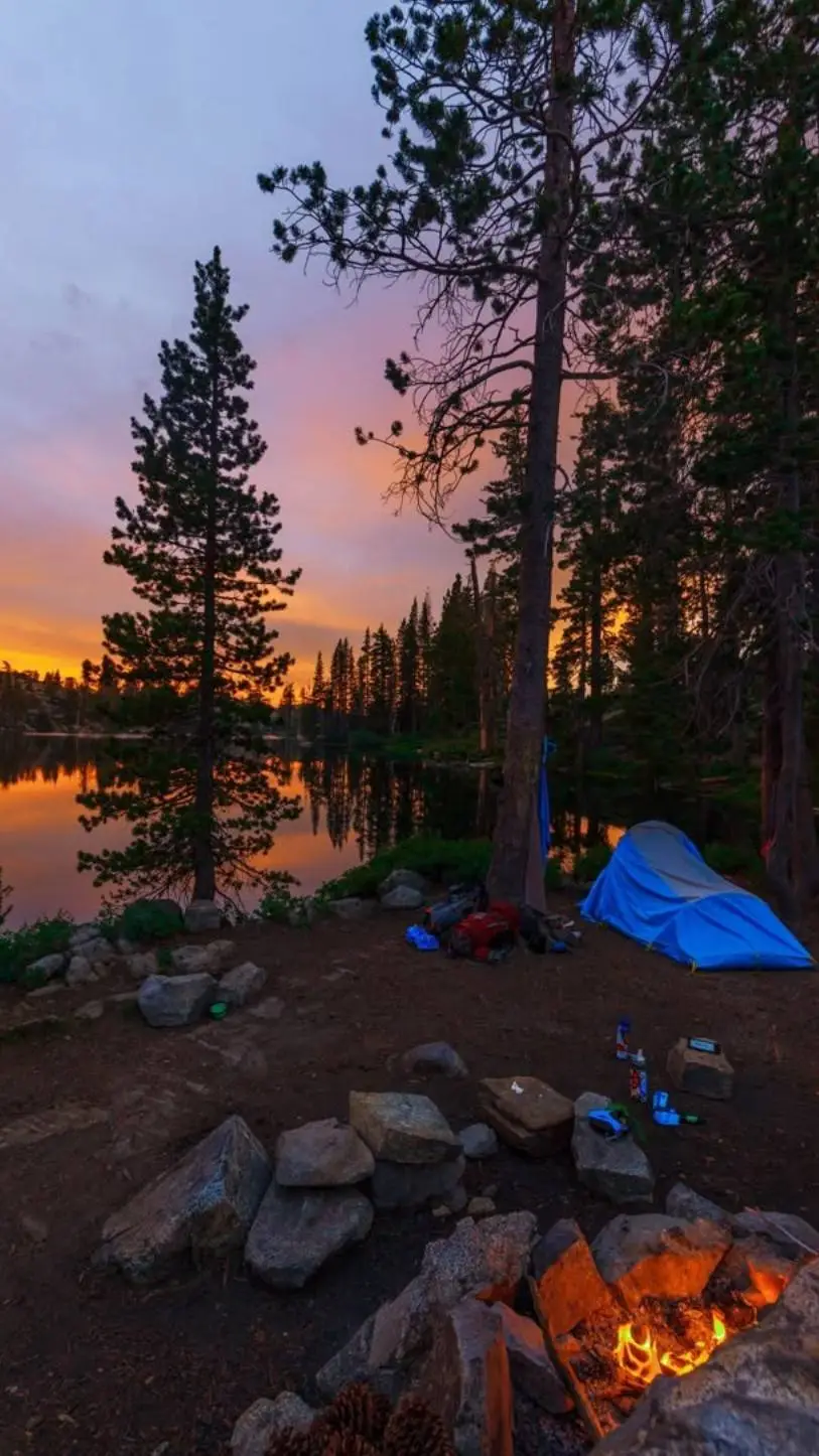 ai character: Camping background