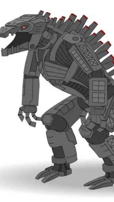 ai character: Mechagodzilla 2021 background