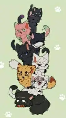 ai character: hashira ♡cats♡ background