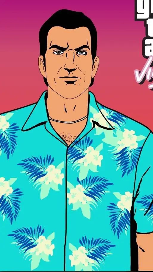 ai character: Tommy vercetti  background